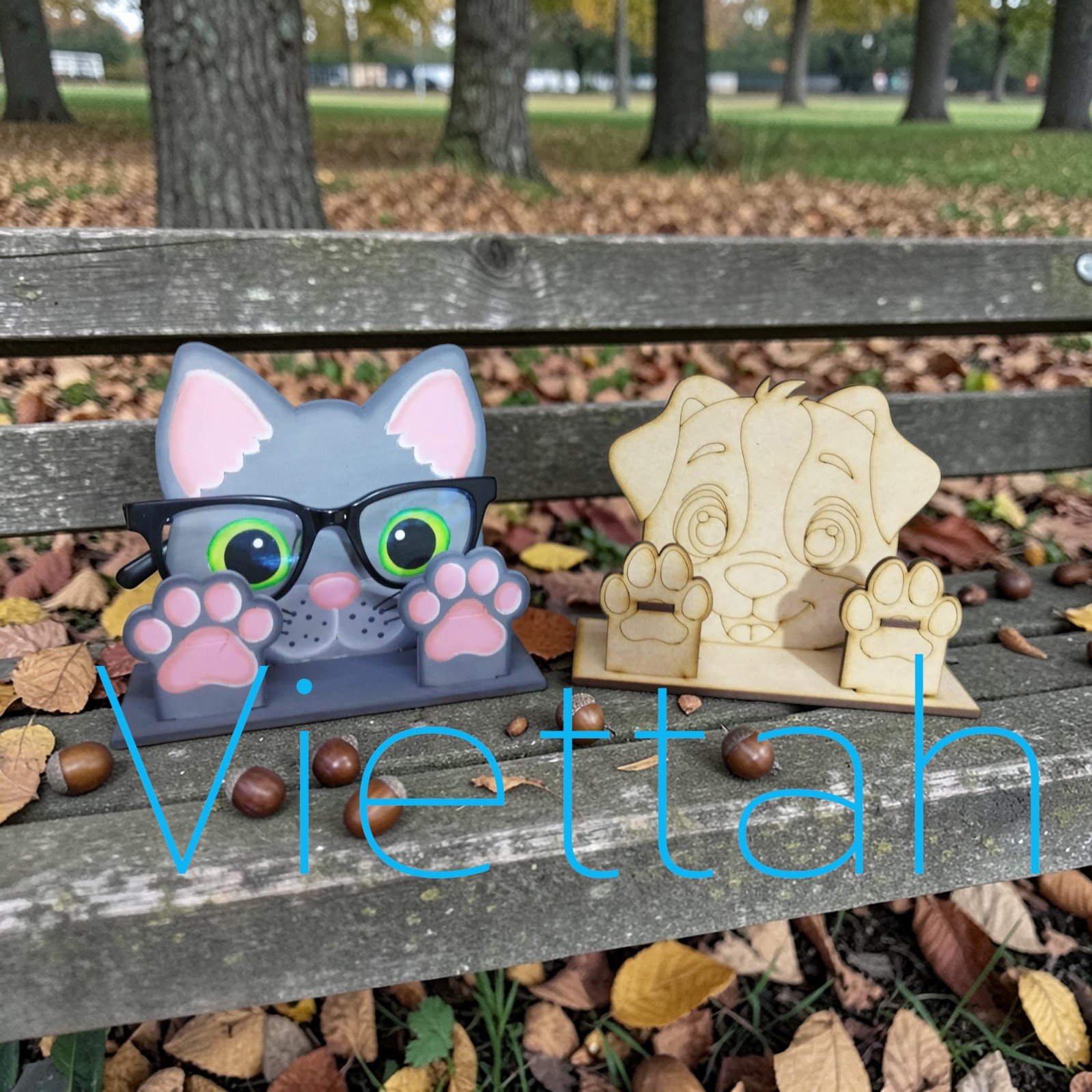 PORTA LENTES GATO O PERRO,  COSTO PIEZA NATURAL