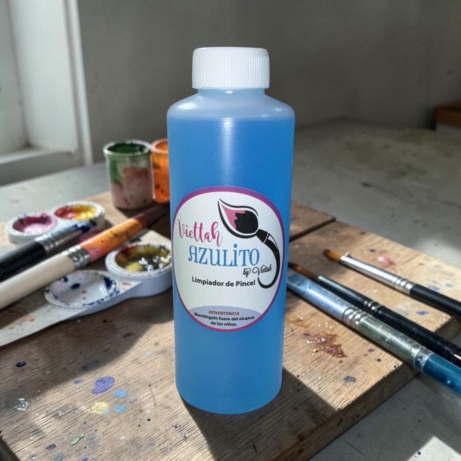 AZULITO LIQUIDO LIMPIADOR DE PINCELES