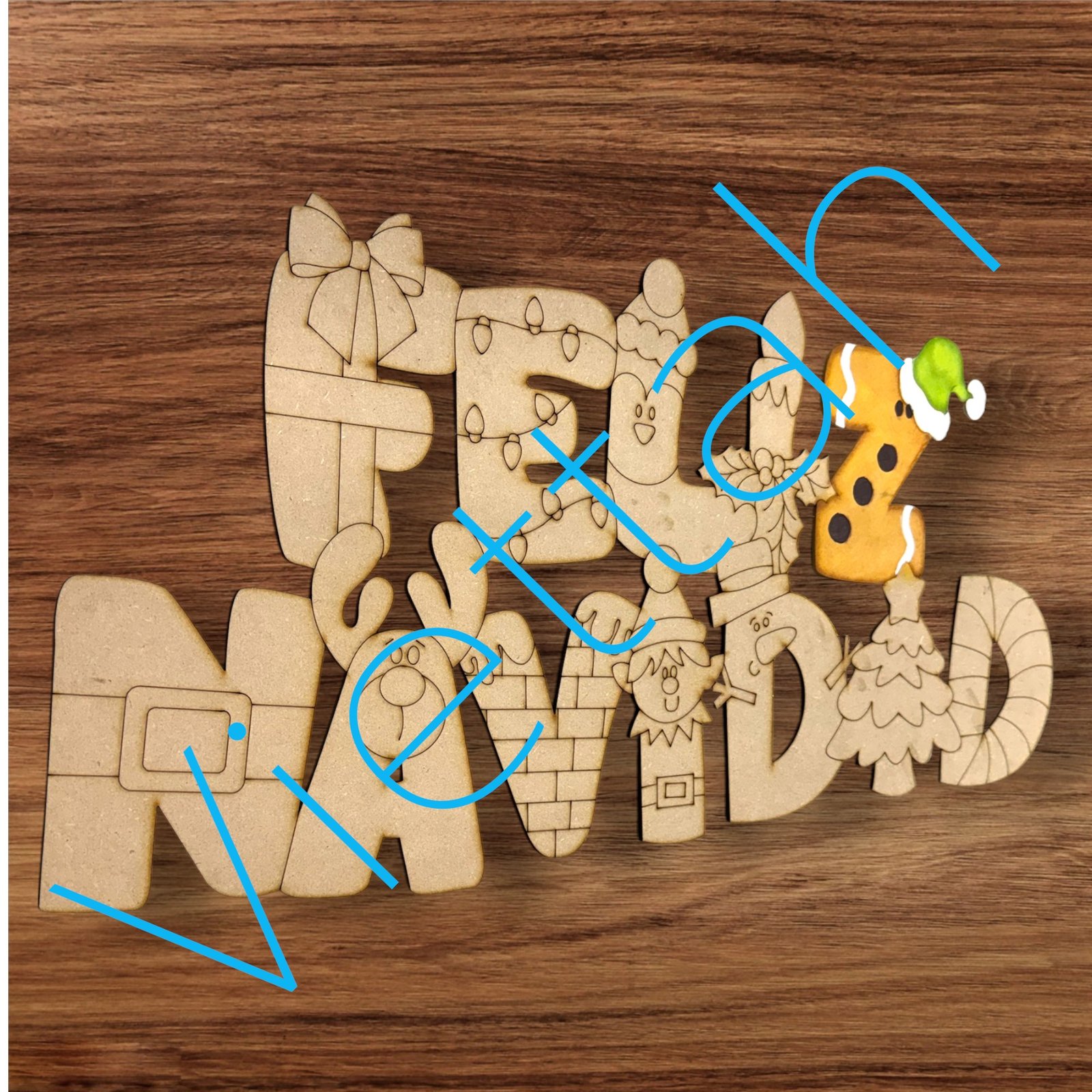 LETRERO NAVIDAD TRADICIONAL