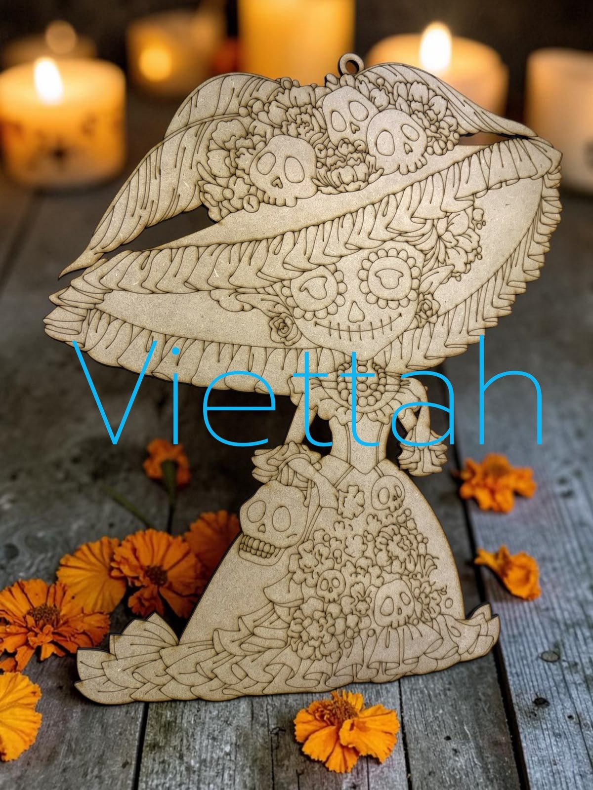 CATRINA ELEGANTE CON SOMBRERO